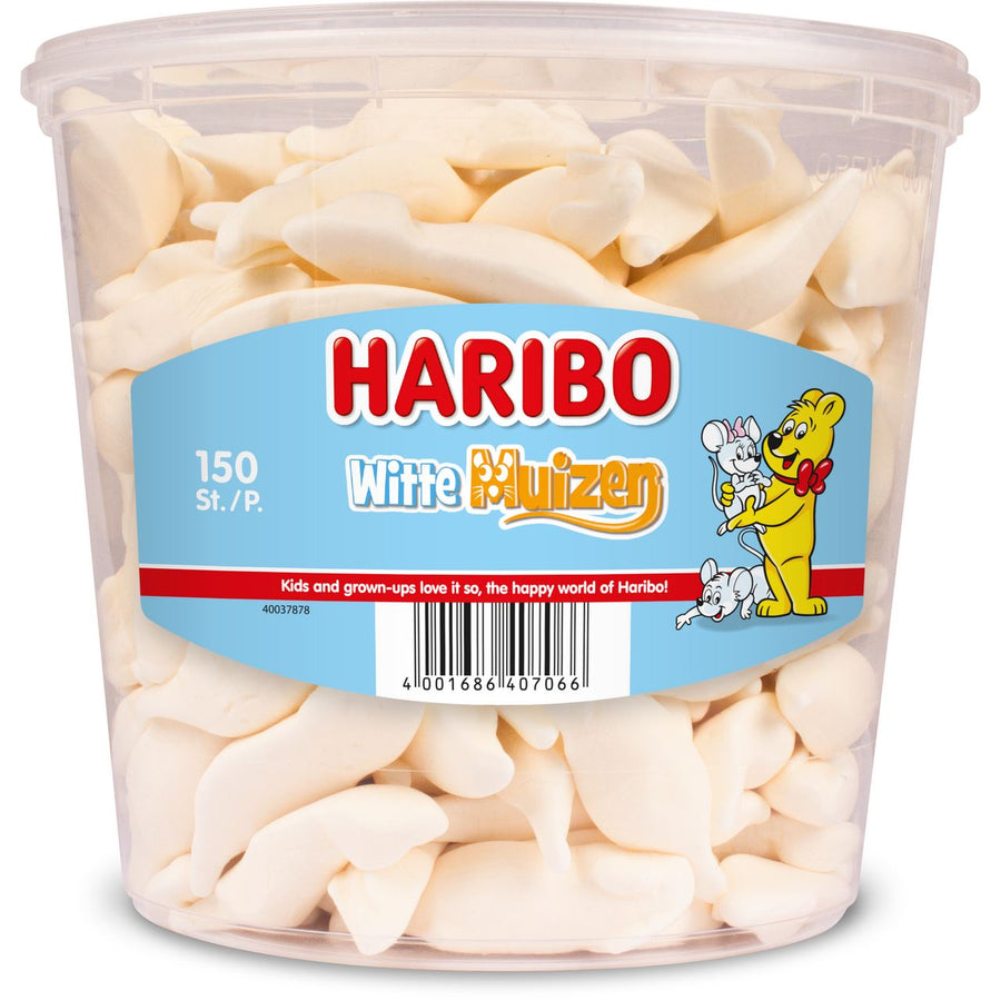 HARIBO White Mice 150 pieces 1.05 kg