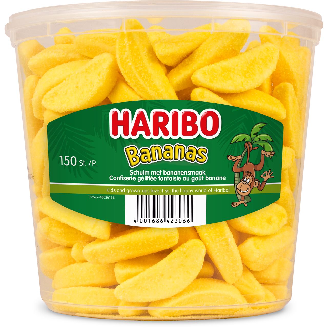 HARIBO Bananas 150 pieces 1.05 kg