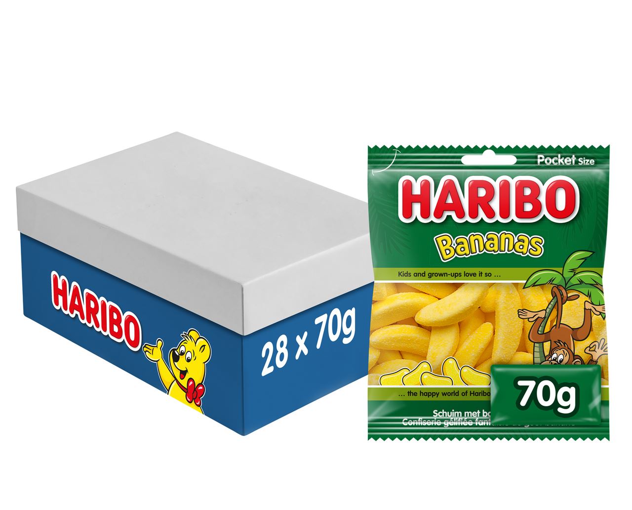 HARIBO Bananas 28 x 70 g