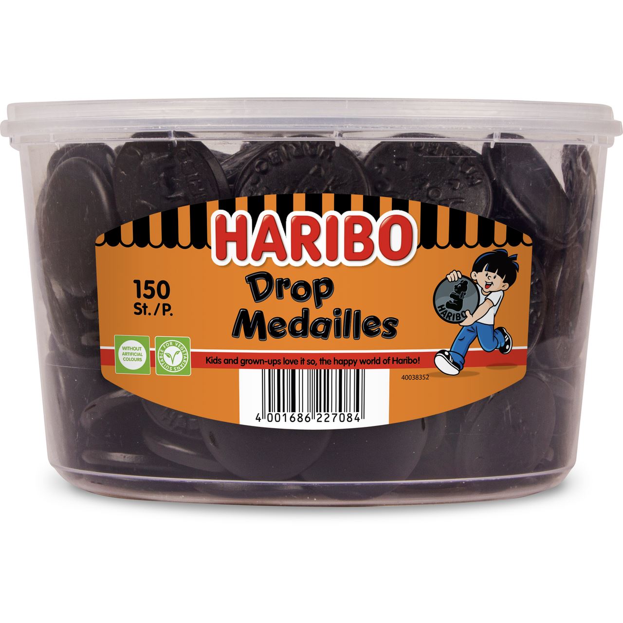HARIBO Drop Medals 150 pieces 1.35 kg