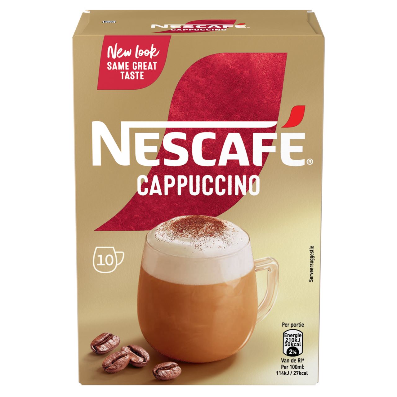 Nescafé Gold Cappuccino Unsweetened Instant Coffee 10 bags 125 g