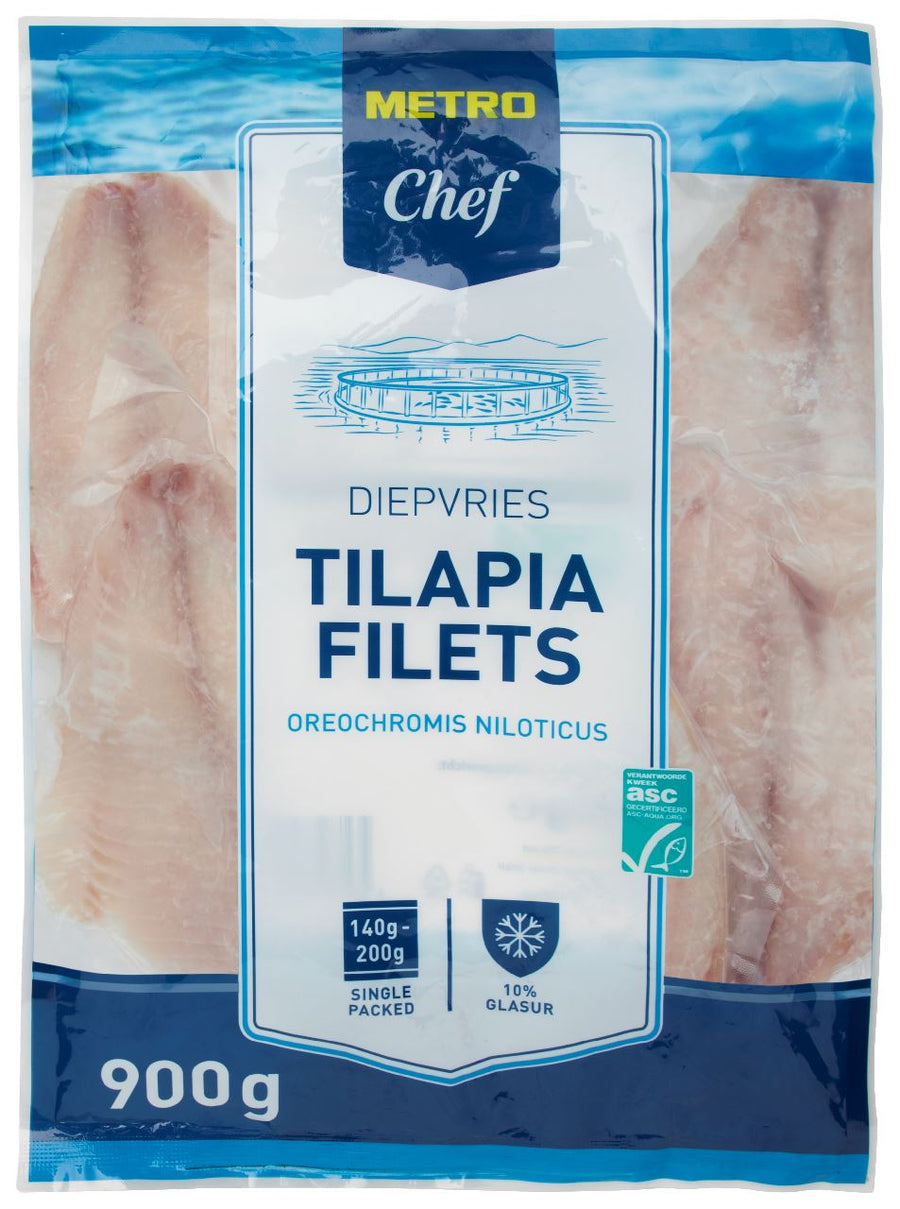 tilapia fillet ASC 140-200 900 g