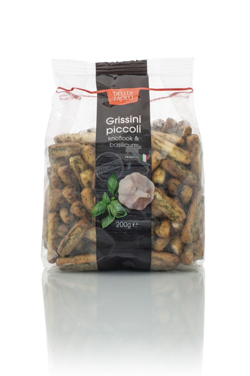 Deli Di Paolo Grissini piccoli aglio & basilico 200 g