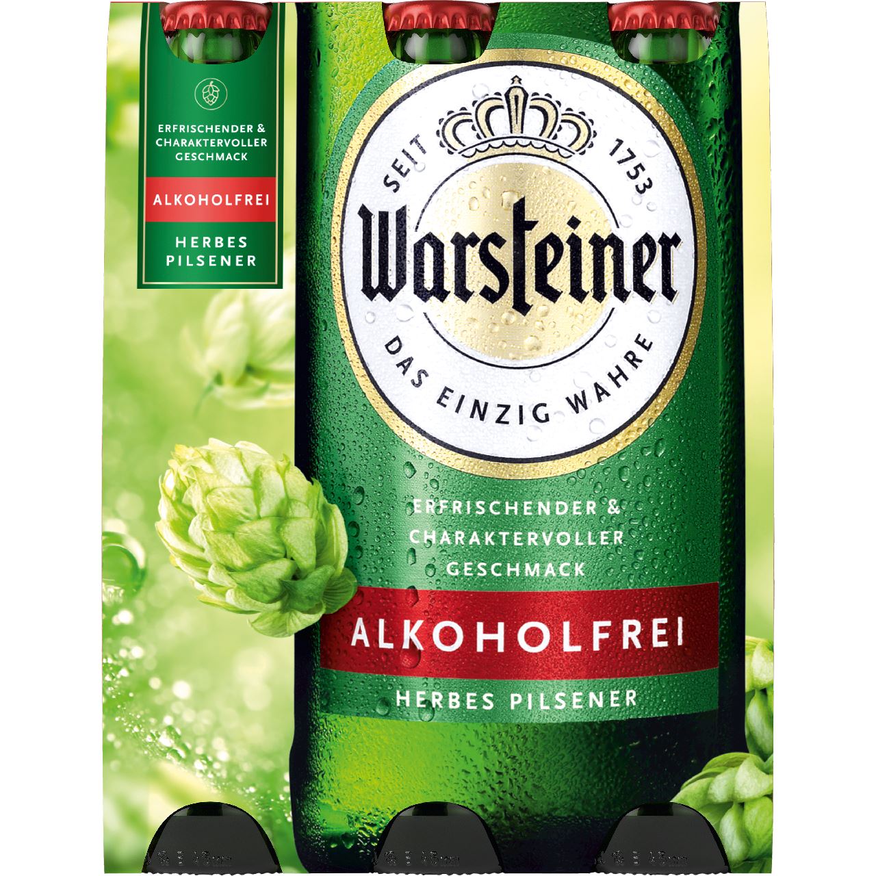 Warsteiner Alcohol Free Herb bottle 6 x 33 cl