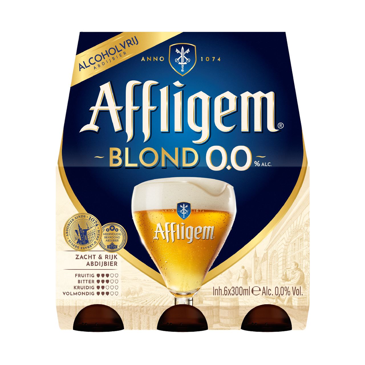 Affligem Blonde 0.0 Bottle 6 x 30 cl