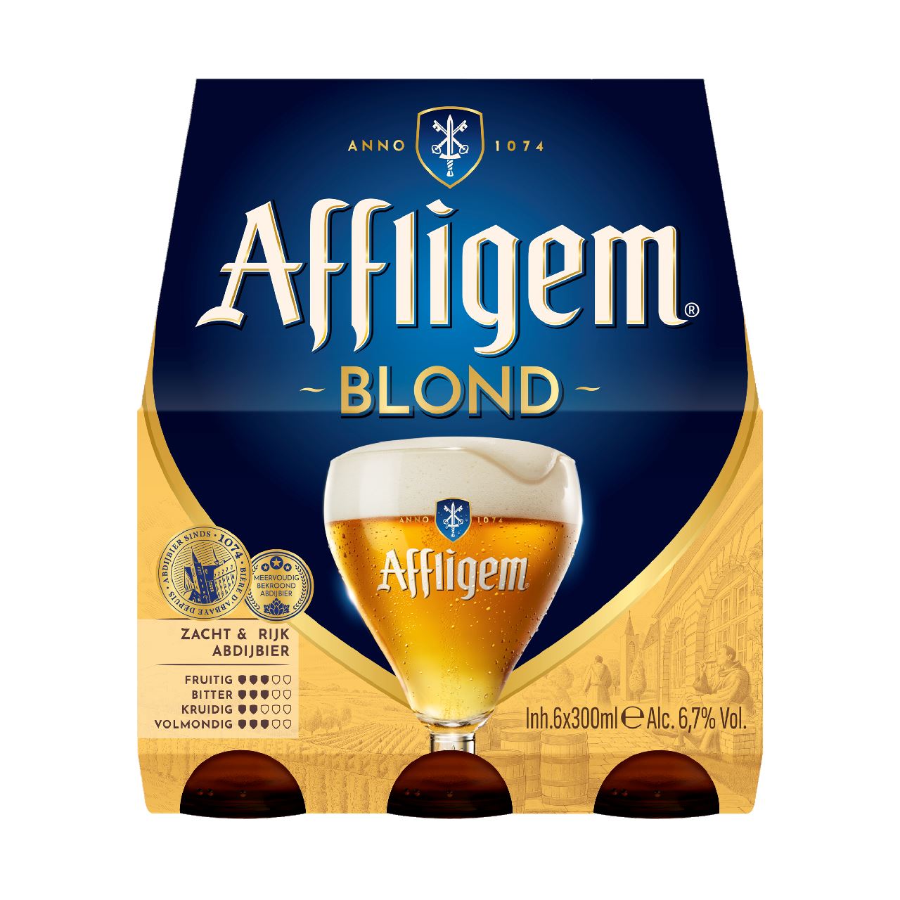Affligem Blonde Bottle 6 x 30 cl