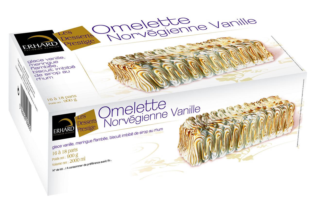 Erhard Ommelette Norvegienne ice cream cake, 2000 ml