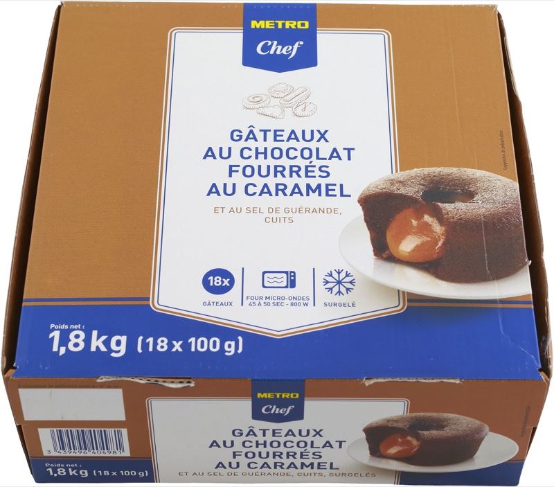 Chocolate cake salted caramel 18 x 100 g