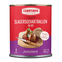 Thumbnail for Coertjens Butcher's meatballs in gravy 820 g