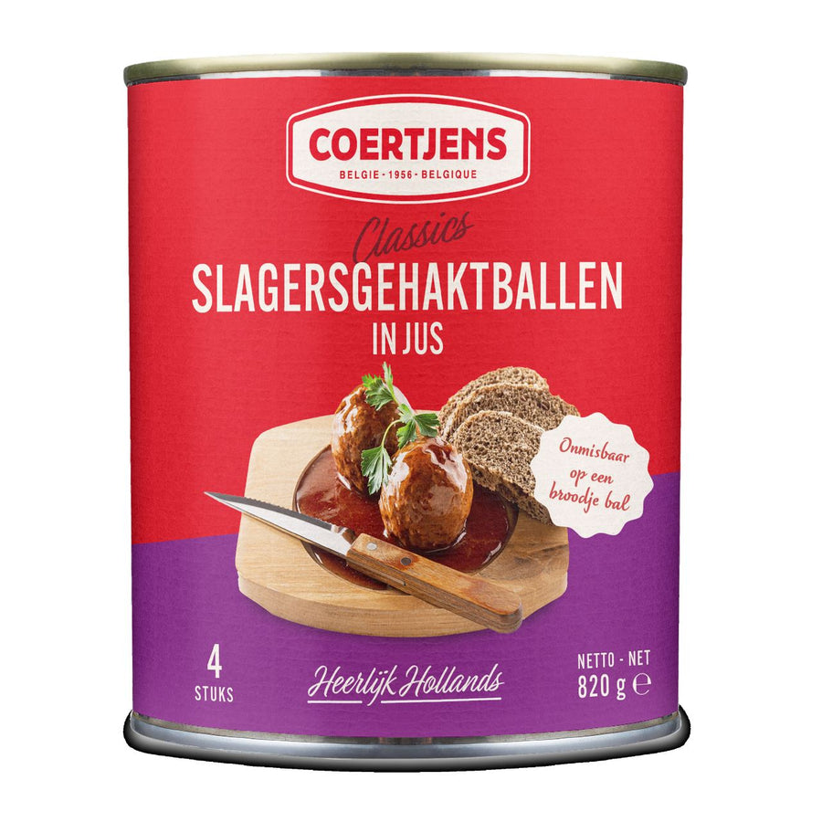 Coertjens Butcher's meatballs in gravy 820 g