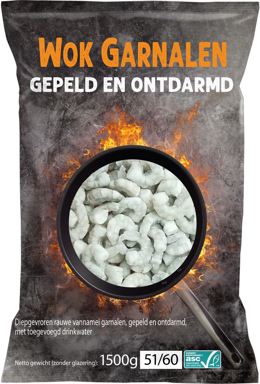 ASC Wok shrimps P&D 51/60 1.5 kg