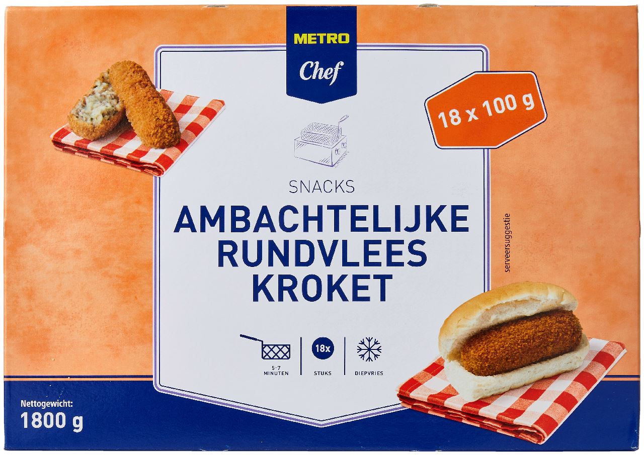 Traditional Beef Croquette 18 x 100 g