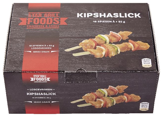 Star Grill Foods Chicken Shaslick 18 x 85 g