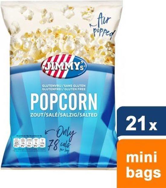 JIMMY's Popcorn Salt mini 21 pieces x 17 g