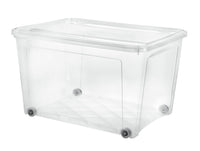 Thumbnail for aro Storage box with lid + wheels 145 l
