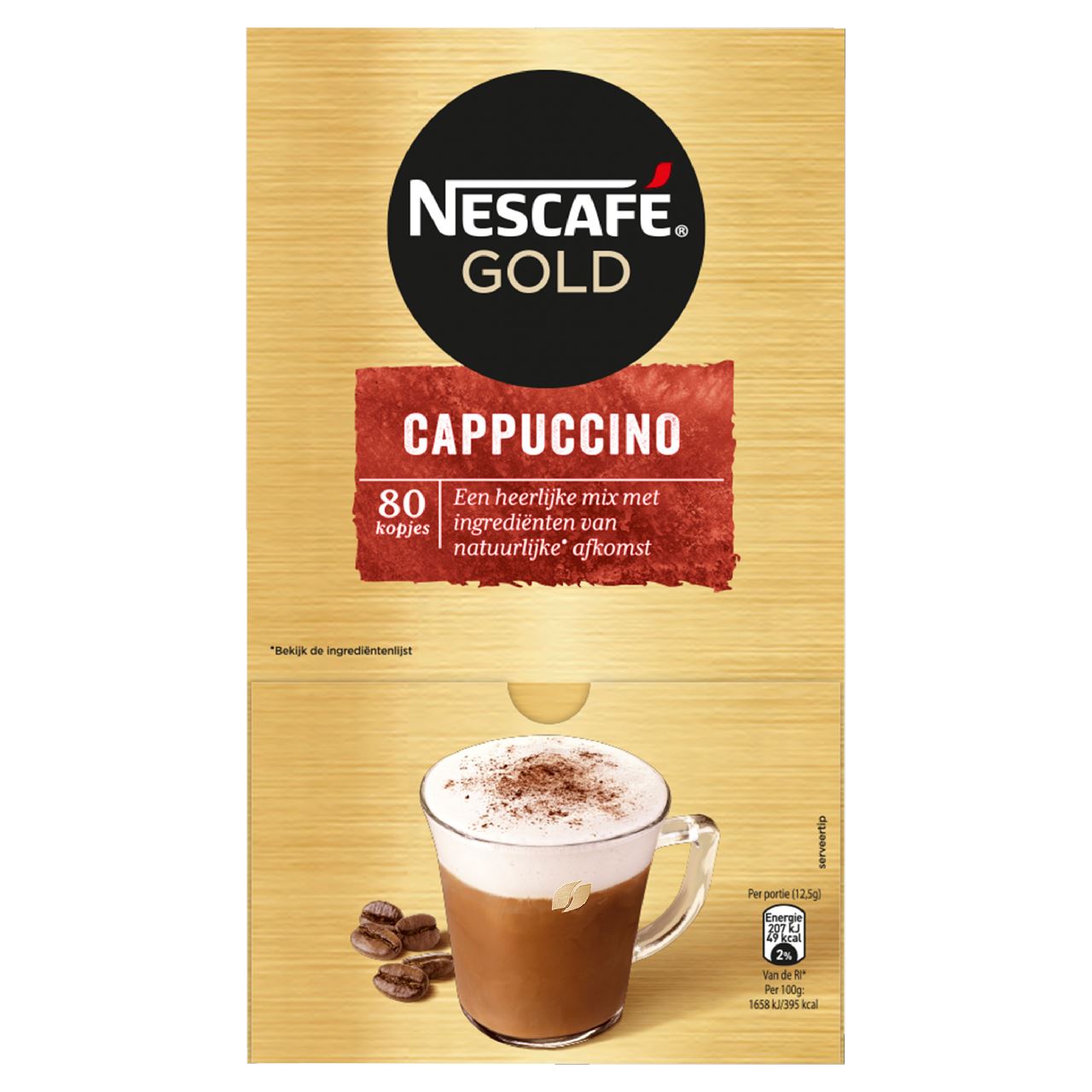 Nescafé Gold Cappuccino Dispenser instant coffee 80 bags 1 kg