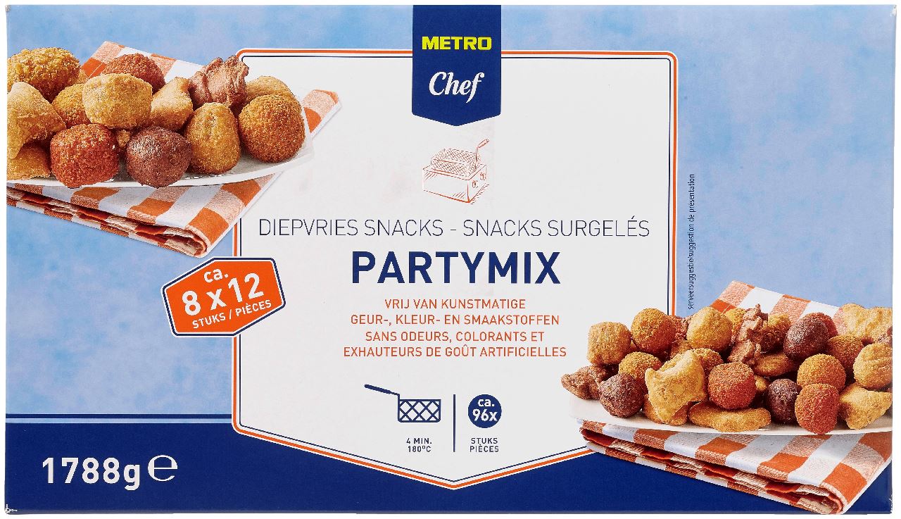 Party mix assorted 96 pieces 1,788 kg