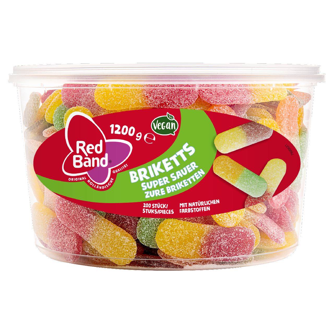 Red Band Sour Briquettes 200 pieces 1.2 kg