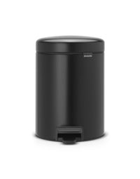 Thumbnail for Brabantia newIcon pedal bin 5 liters with plastic inner bin - Matt Black