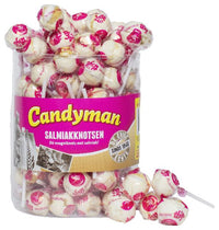 Thumbnail for Candyman Mega Salmiak clubs 60 pieces 420 g