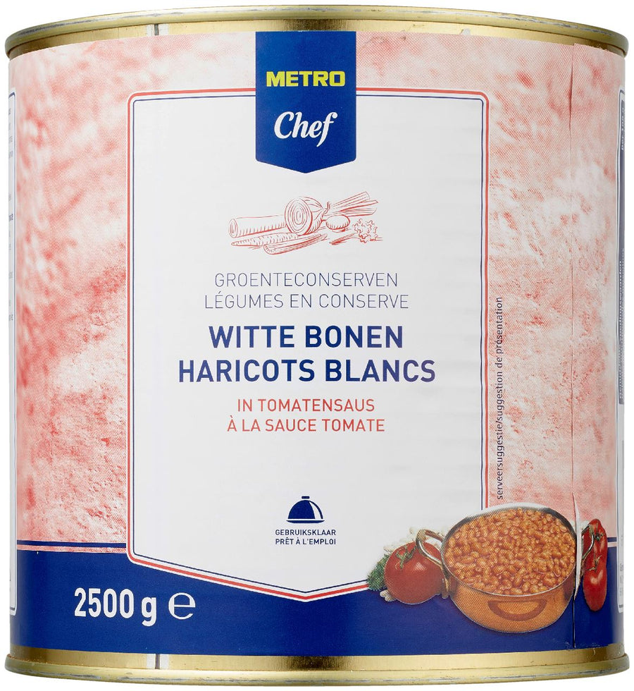 White beans in tomato sauce 2.5 kg