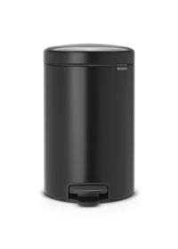 Thumbnail for Brabantia newIcon pedal bin 12 liters with plastic inner bin - Matt Black