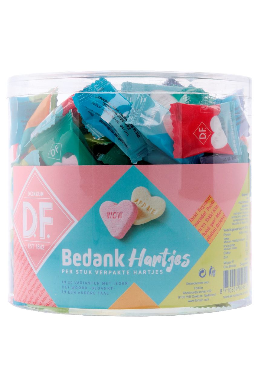 Fortune D.F. Thank you hearts 200 pieces 500 g