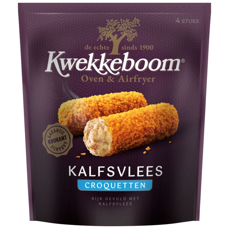 Kwekkeboom Oven & Airfryer Veal Croquettes 4 Pieces 280 g