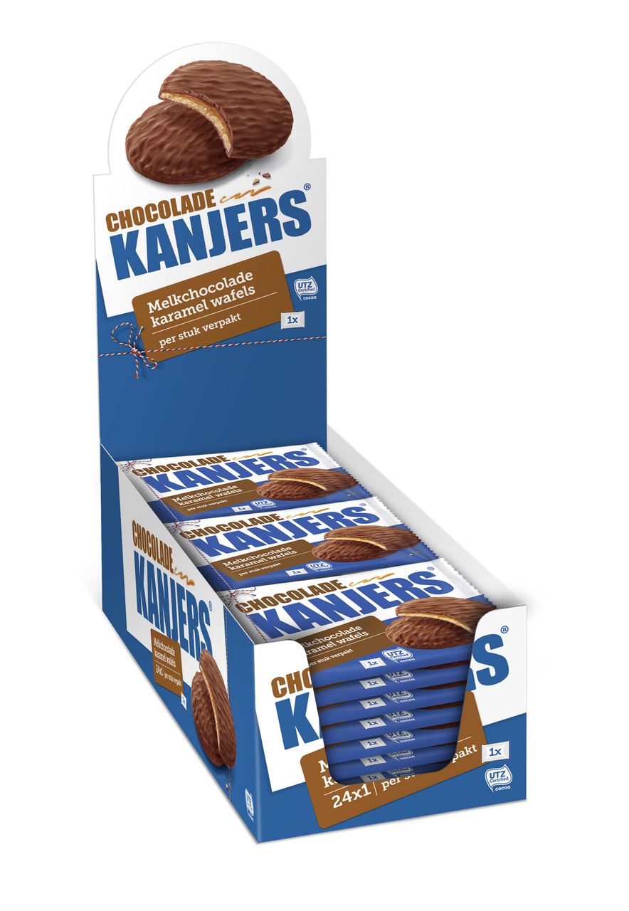 Kanjers Choco-caramel waffles 24 pcs 45 g