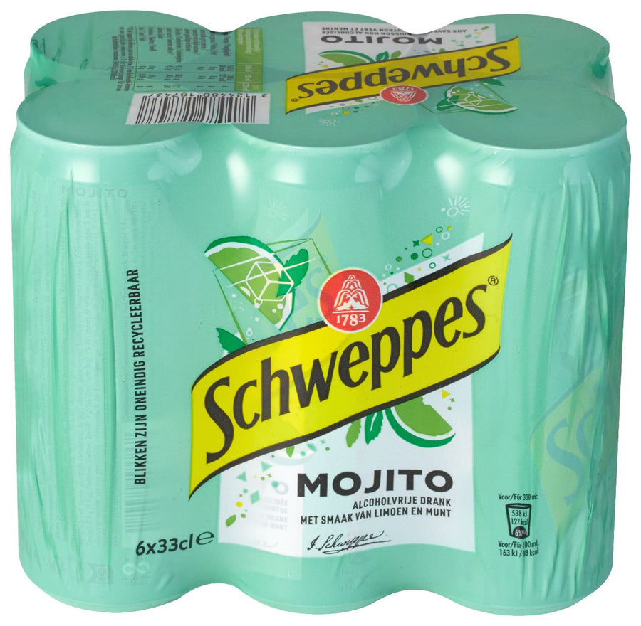 Schweppes Virgin Mojito Non-alcoholic Drink 6 x 33 cl
