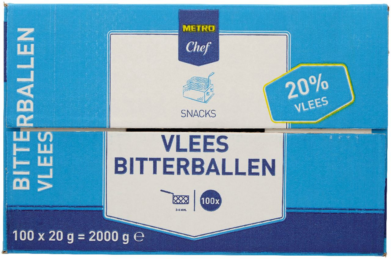 20% Meat bitterbal 100 x 20 g