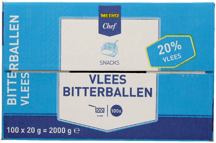 20% Meat bitterbal 100 x 20 g