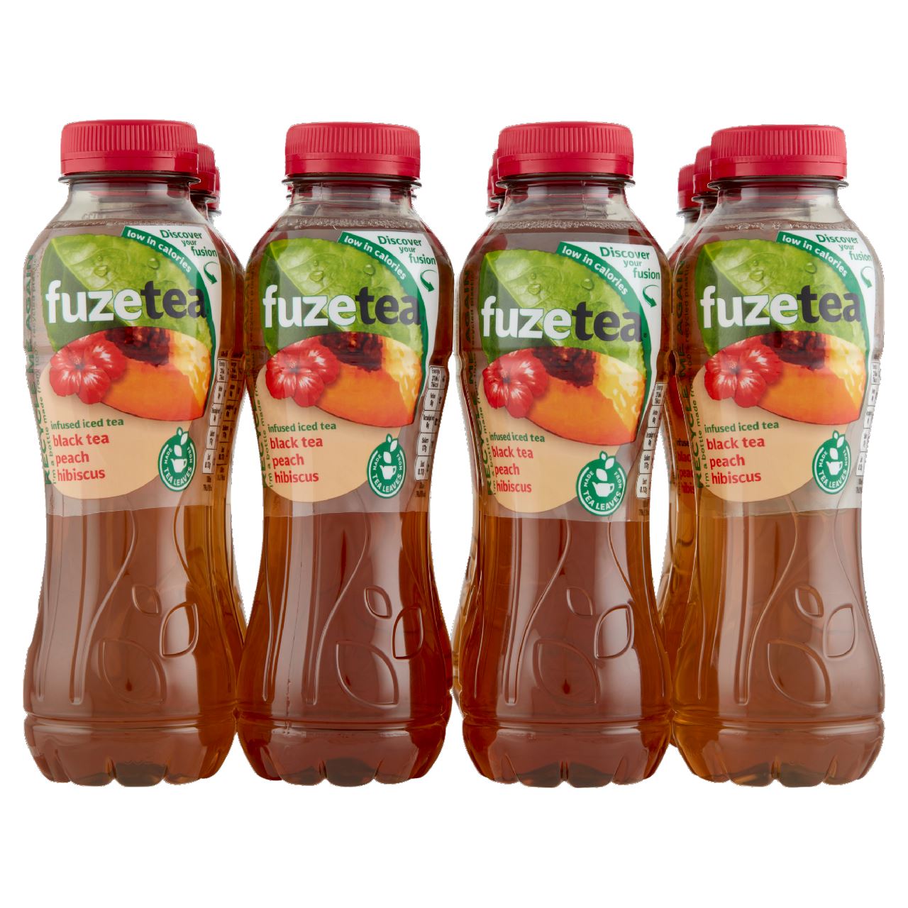 FUZE Tea Black Tea Peach Hibiscus Pet 12 x 40 cl