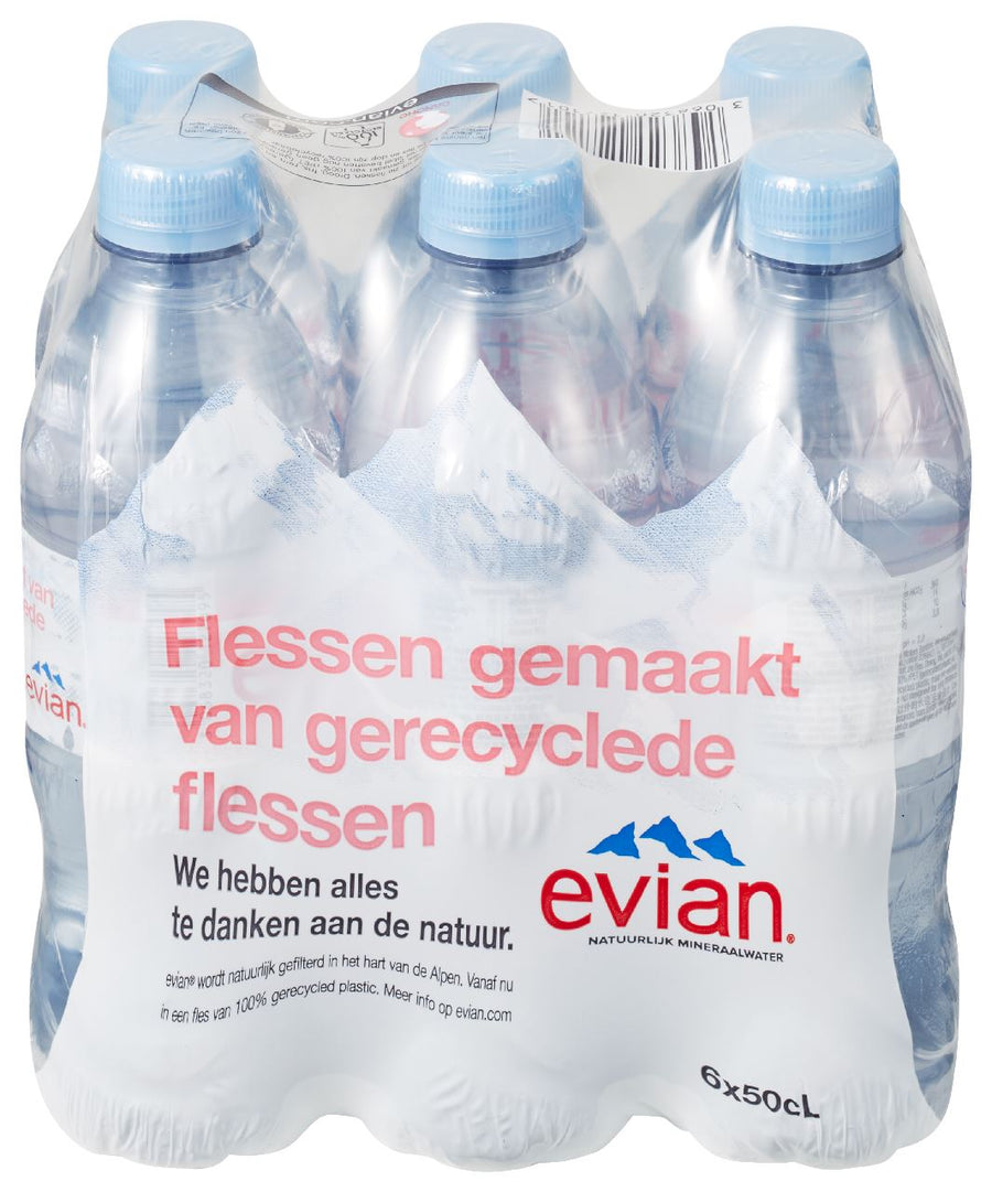 evian Mineral water 6 x 50 cl