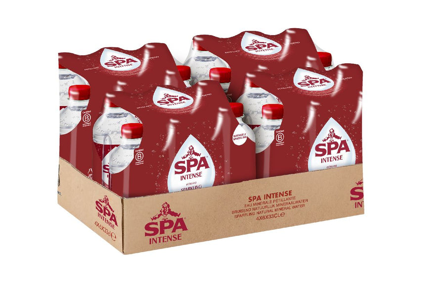 SPA Intense Sparkling Natural Mineral Water 24 x 33 cl