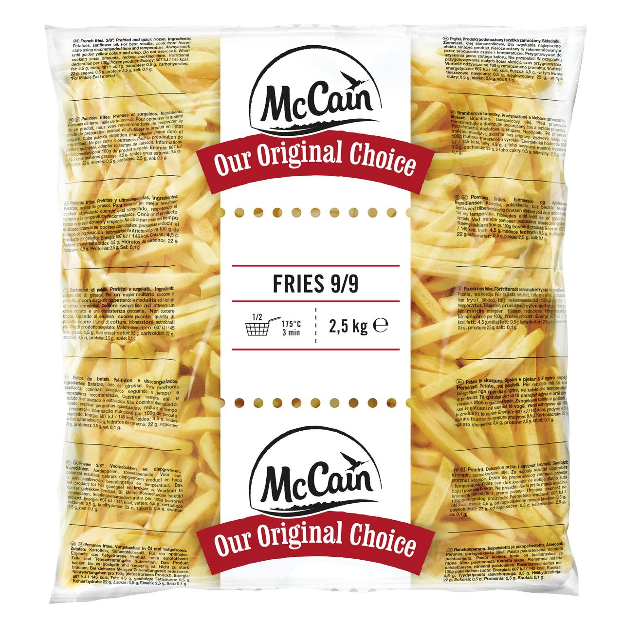McCain Frites Original 9/9 2.5 kg