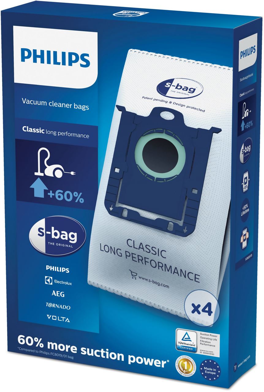 Philips S-bag FC8021/03 Vacuum cleaner bags 4 pieces