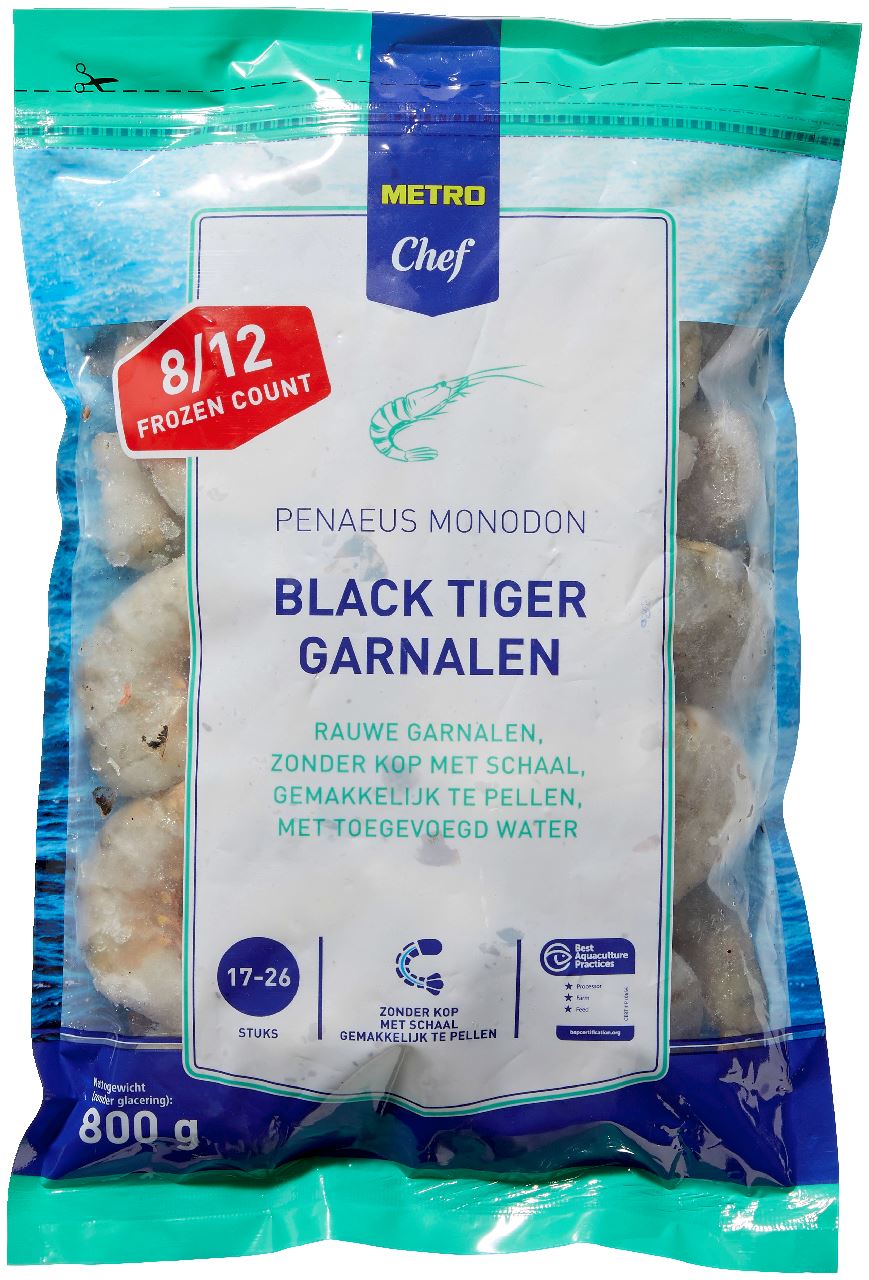 black tiger head-less/shell-on 8/12 800 g
