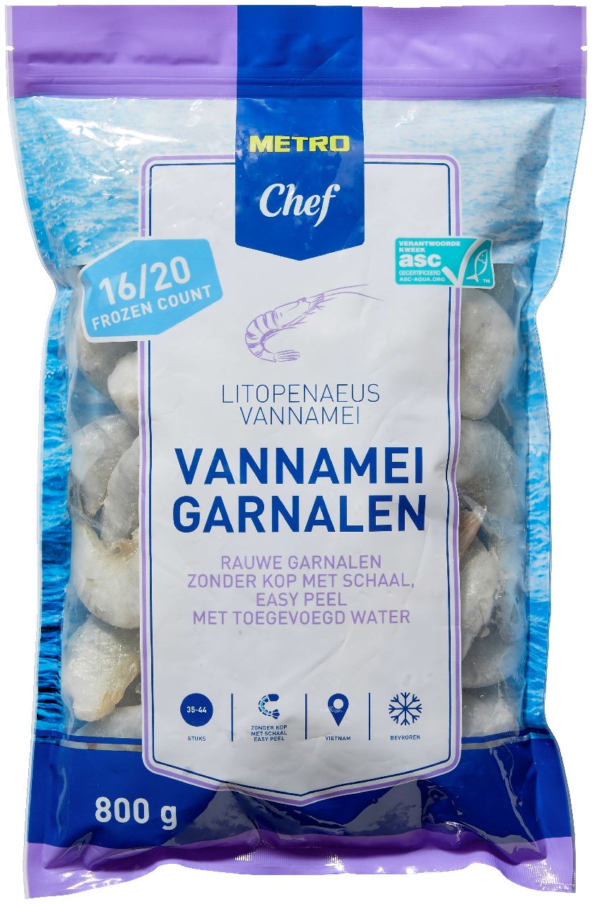 Asc Vannamei Hlso Ezp 16/20 800 g