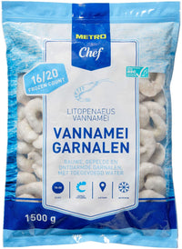 Thumbnail for Vannamei shrimp ASC peeled and deveined 16/20 1.5 kg