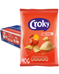 Thumbnail for Croky Chips Natural 20 x 40 g