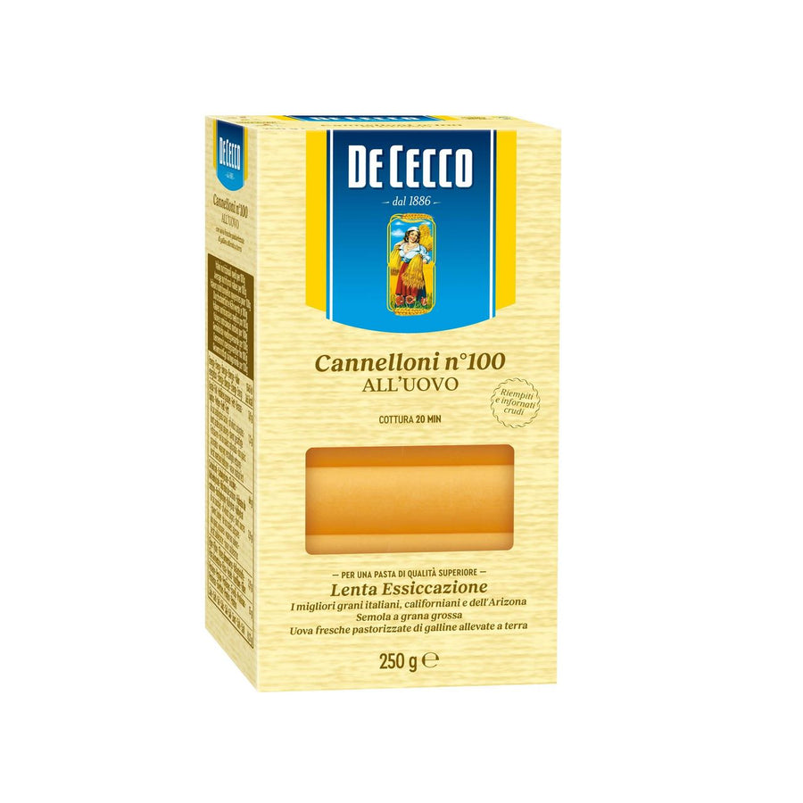 DE CECCO Cannelloni all'uovo n° 100 250 g