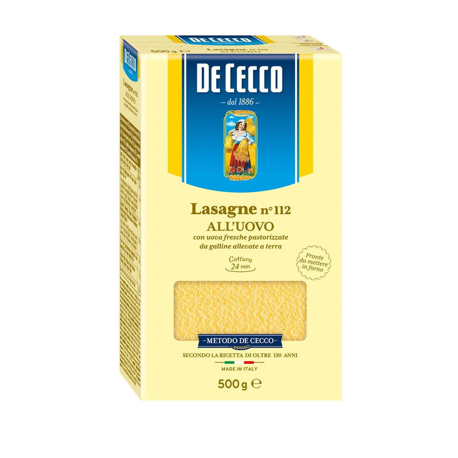 DE CECCO Lasagna All'Uevo n° 112 500 g