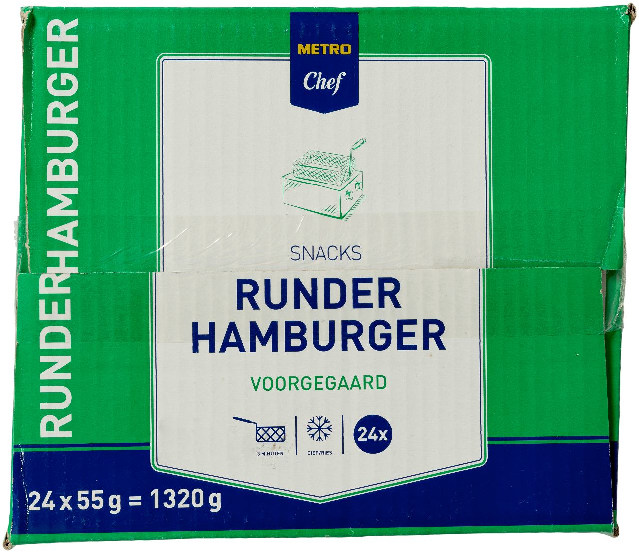 Beef hamburger 24 x 55 g