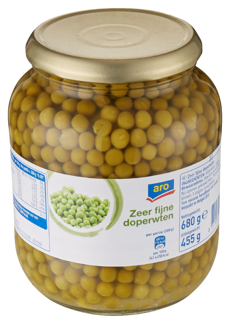 aro Peas Extra fine 680 g