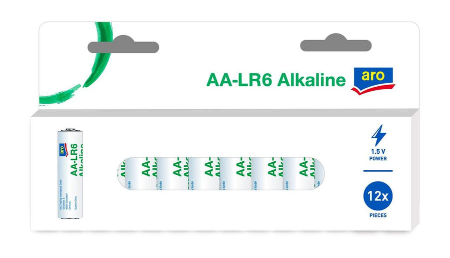 aro 12Pcs Lr6 Aa Alkaline