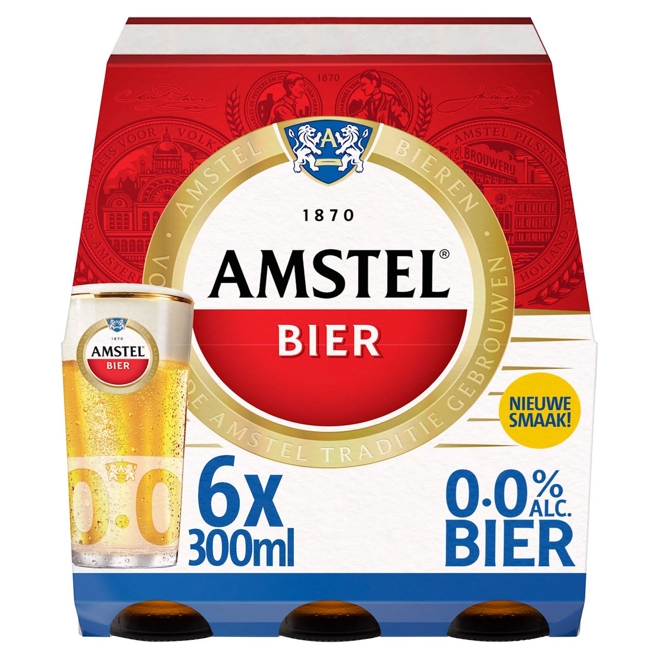 AMSTEL 0.0 beer bottle 6 x 30 cl