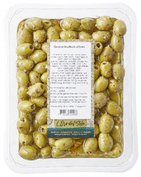 Thumbnail for L'Oro del Sole Green Olives with garlic 600 g