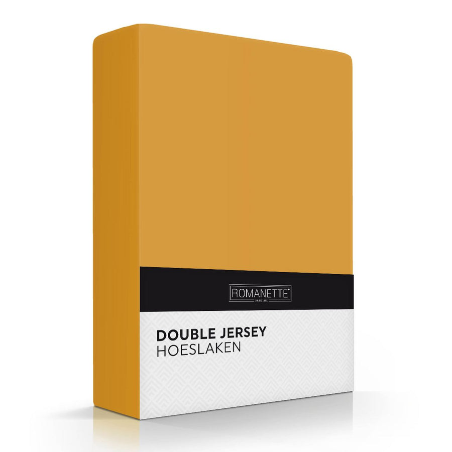 Romanette Fitted Sheet Dub Jer 1P Ochre