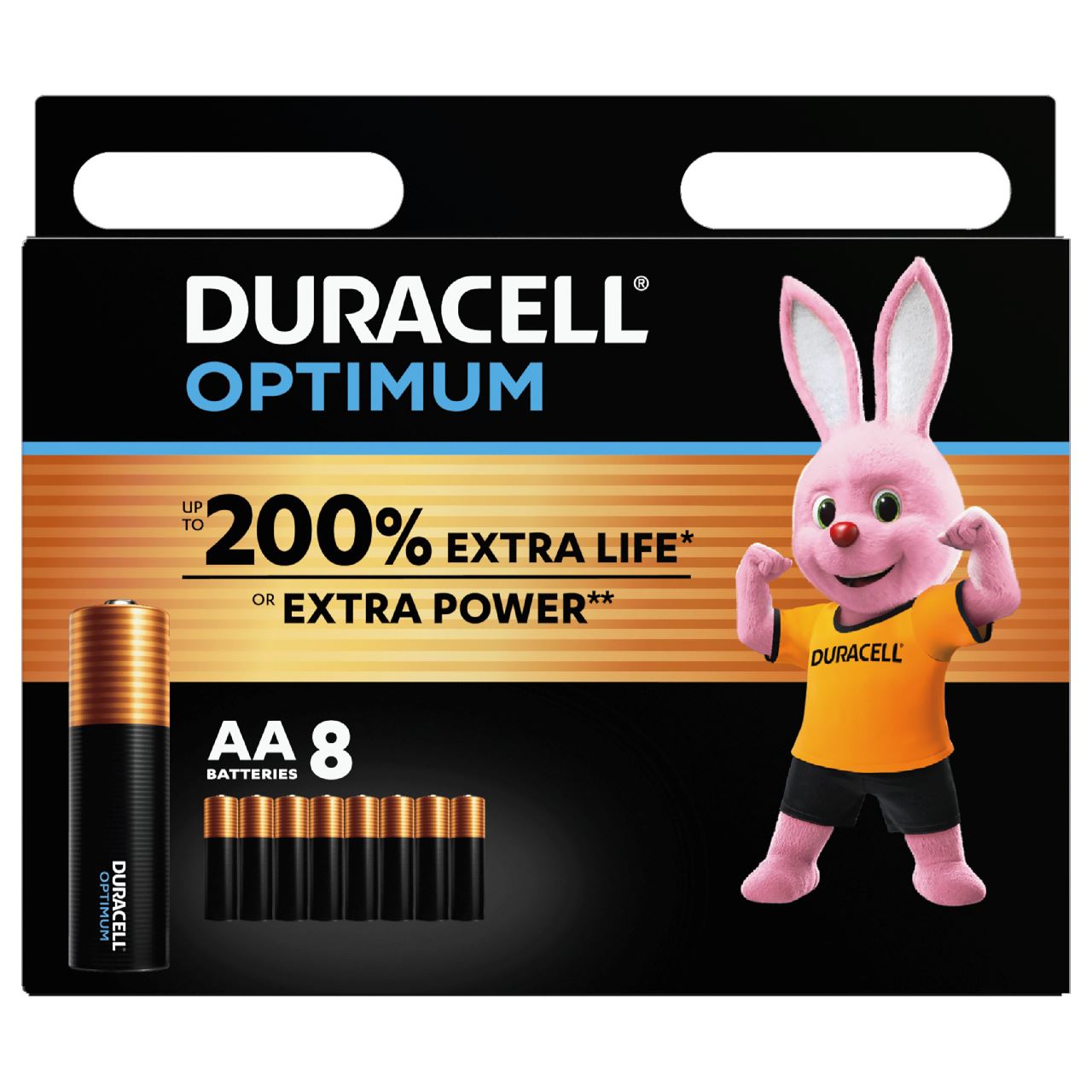 DURACELL Optimum AA Alkaline battery 8 pieces